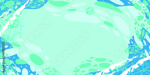 Abstract vector trendy background in blue and green colors