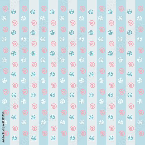seamless pattern with patel Blue and skyblur and organic line art . pastel abstact pattern.