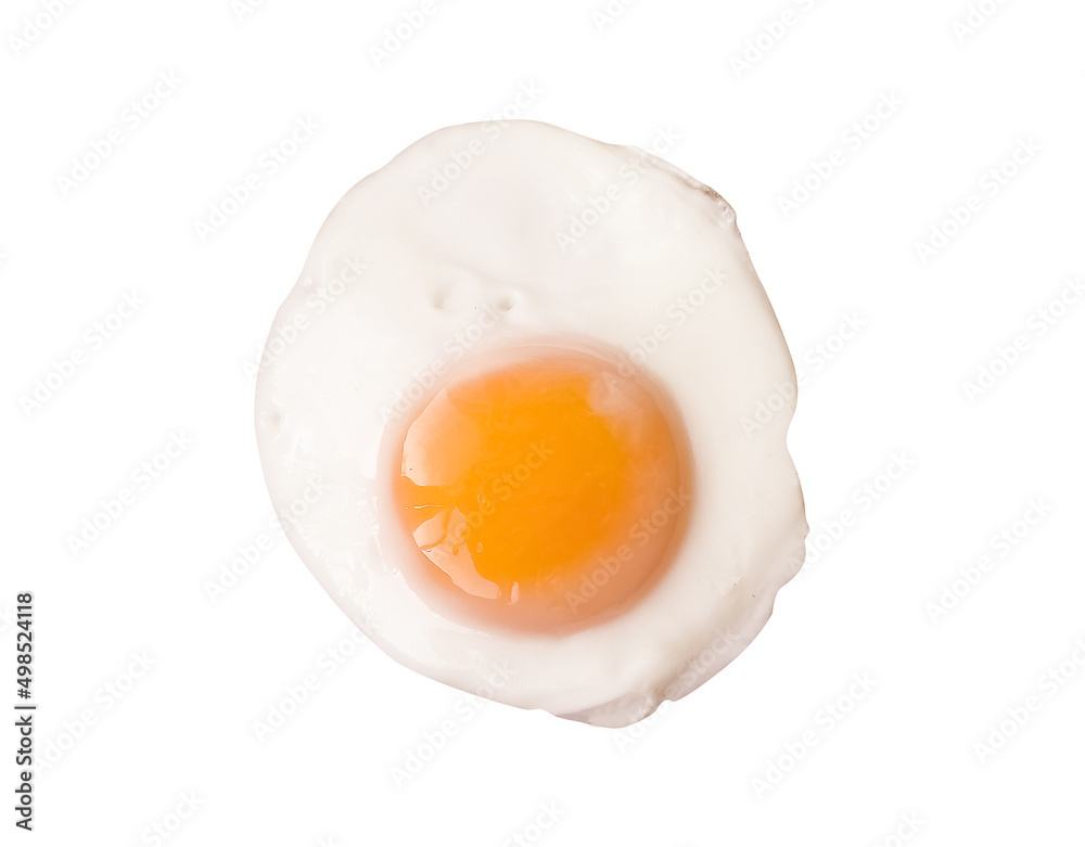 Fried egg isolated on white background Fried egg isolated on white background