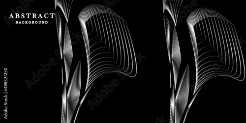 Abstract black white background