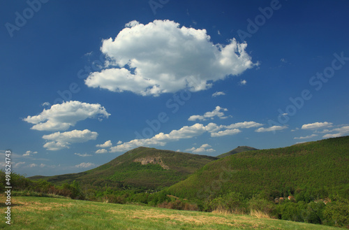 Beautiful panorama landscape in Matra mountain, Hungary