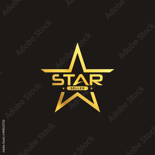 star best seller for trusted business label logo design