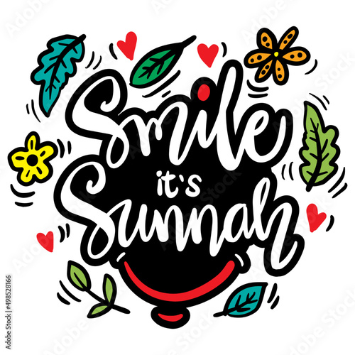 Smile it's sunnah. Islamic poster.