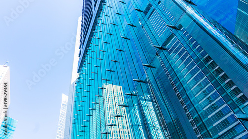 Scenery of a high-rise office building fitted with glass_92