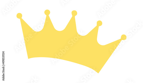 Golden Crown icon. Vector illustration