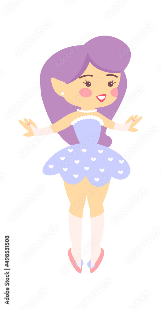 Cute Cartoon Childish Fairy Characters. Vector illustration Cute Cartoon Childish Fairy Characters. Vector illustration