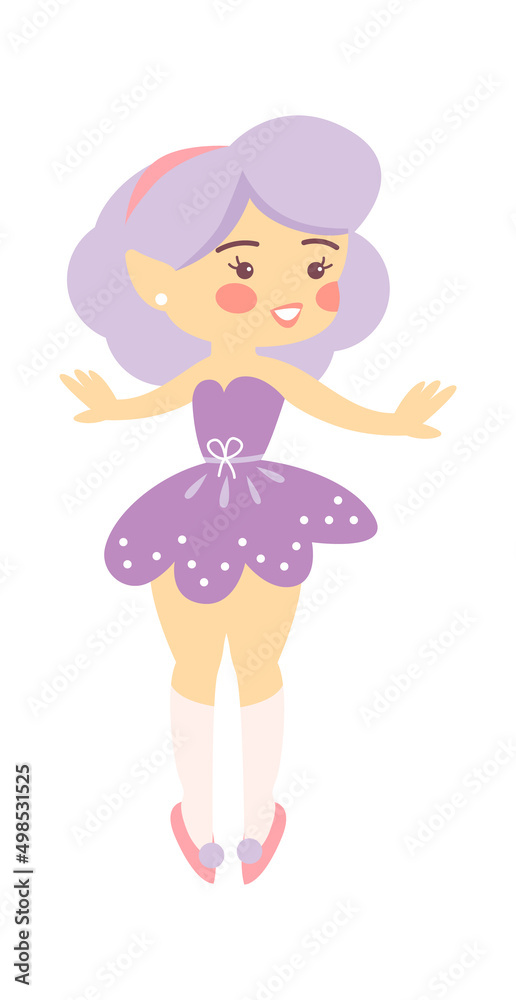 Cute Cartoon Childish Fairy Characters. Vector illustration Cute Cartoon Childish Fairy Characters. Vector illustration
