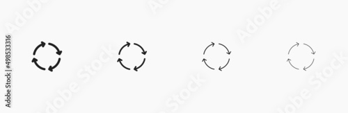 Reload and refresh vector icon