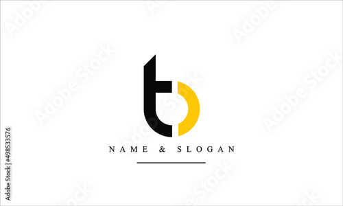 TB, BT, T, B abstract letters logo monogram