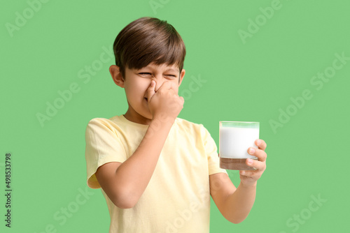 Little boy with lactose int...
