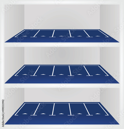 Parking garage lot. vector illustration