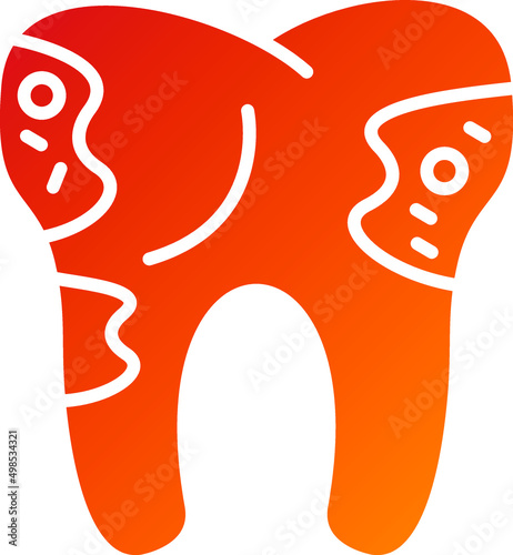 Tooth Decayed Icon Style