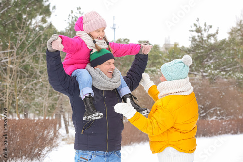 Little girl with her grandp...