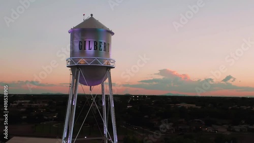 Gilbert Water Tower, Aerial View, Arizona, Downtown, Amazing Landscape photo