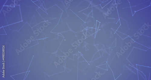 Digital image of network of connections floating against blue gradient background