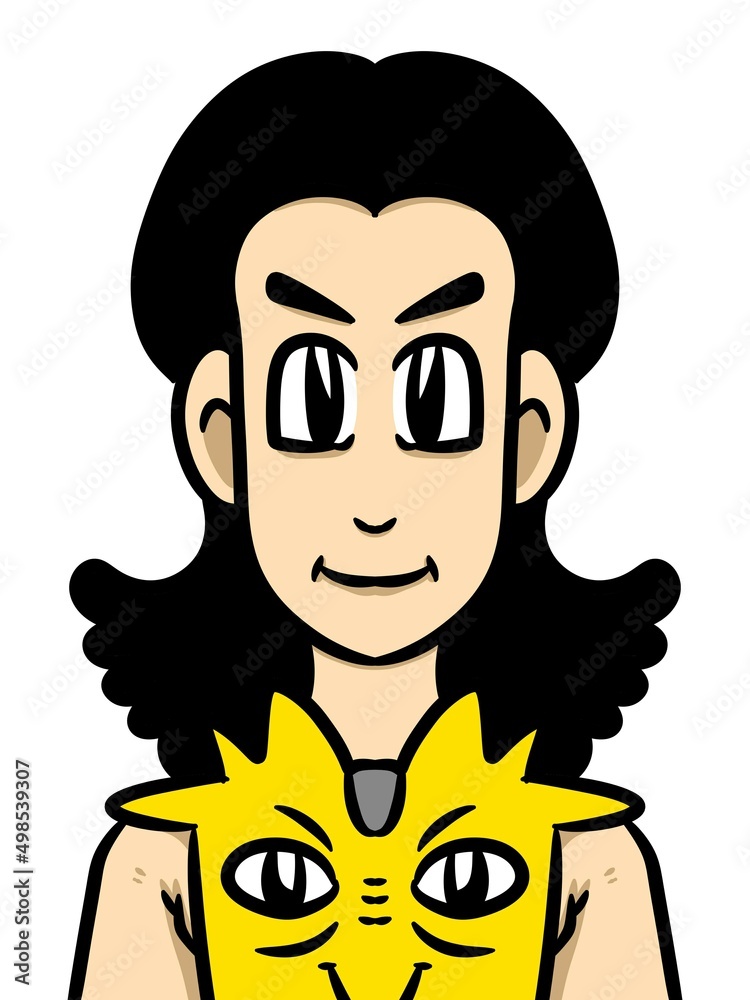 cute man cartoon on white background cute man cartoon on white background