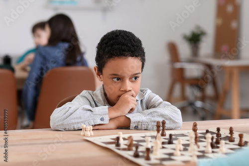 Little African-American boy...