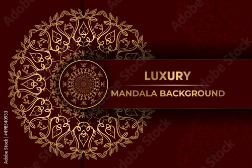 Luxury mandala background with golden arabesque pattern Arabic Islamic east style for Wedding card, book cover | luxury ornamental mandala background ramadan special design in shiny gold color