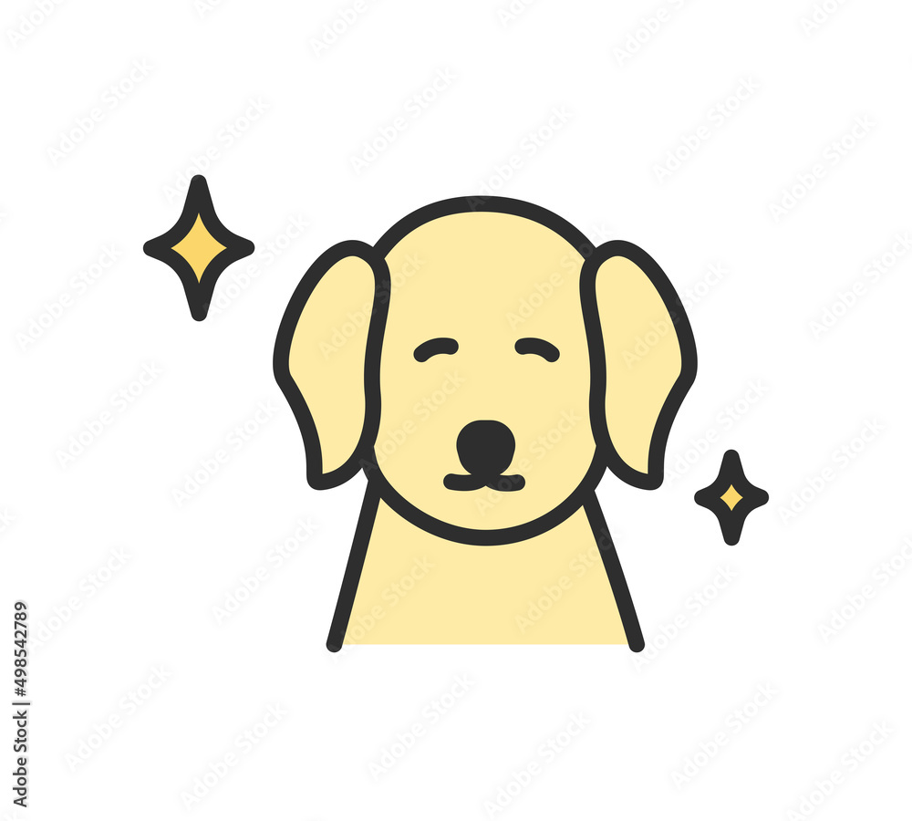 Obraz premium 犬の表情イラスト素材