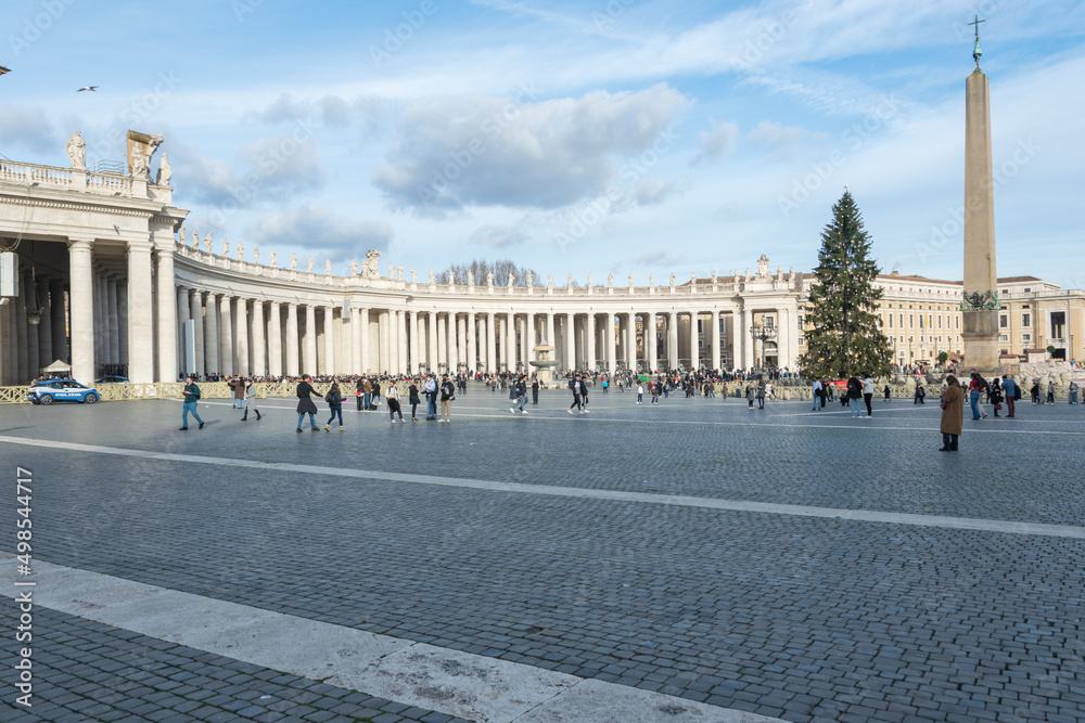 Saint Peter's Square by Christmas, Vatican, Italy