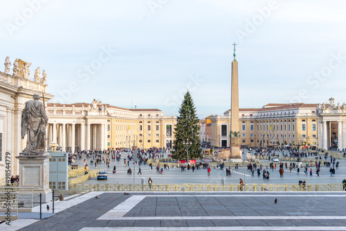 Saint Peter's Square by Christmas, Vatican, Italy