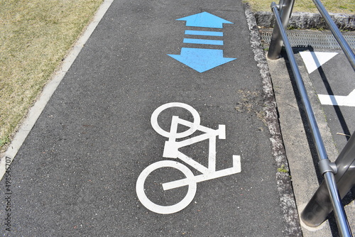 自転車専用道路,自転車アイコン,びわ湖,サイクリング,びわいち