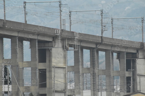 鉄道,高架,高架橋,湖西線 © BJ