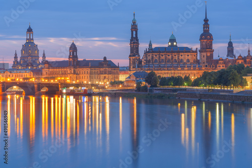 Dresden, Germany above the Elbe River