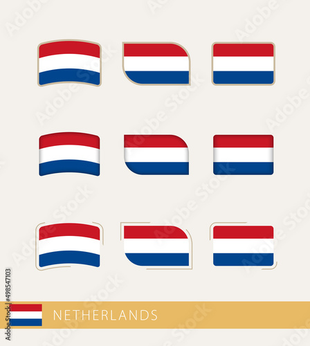 Free Download Vector flags of Netherlands, collection of Netherlands flags. - GFXLoad