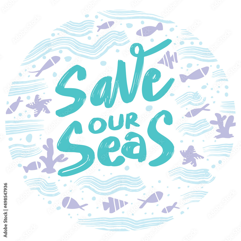 Save our seas poster concept