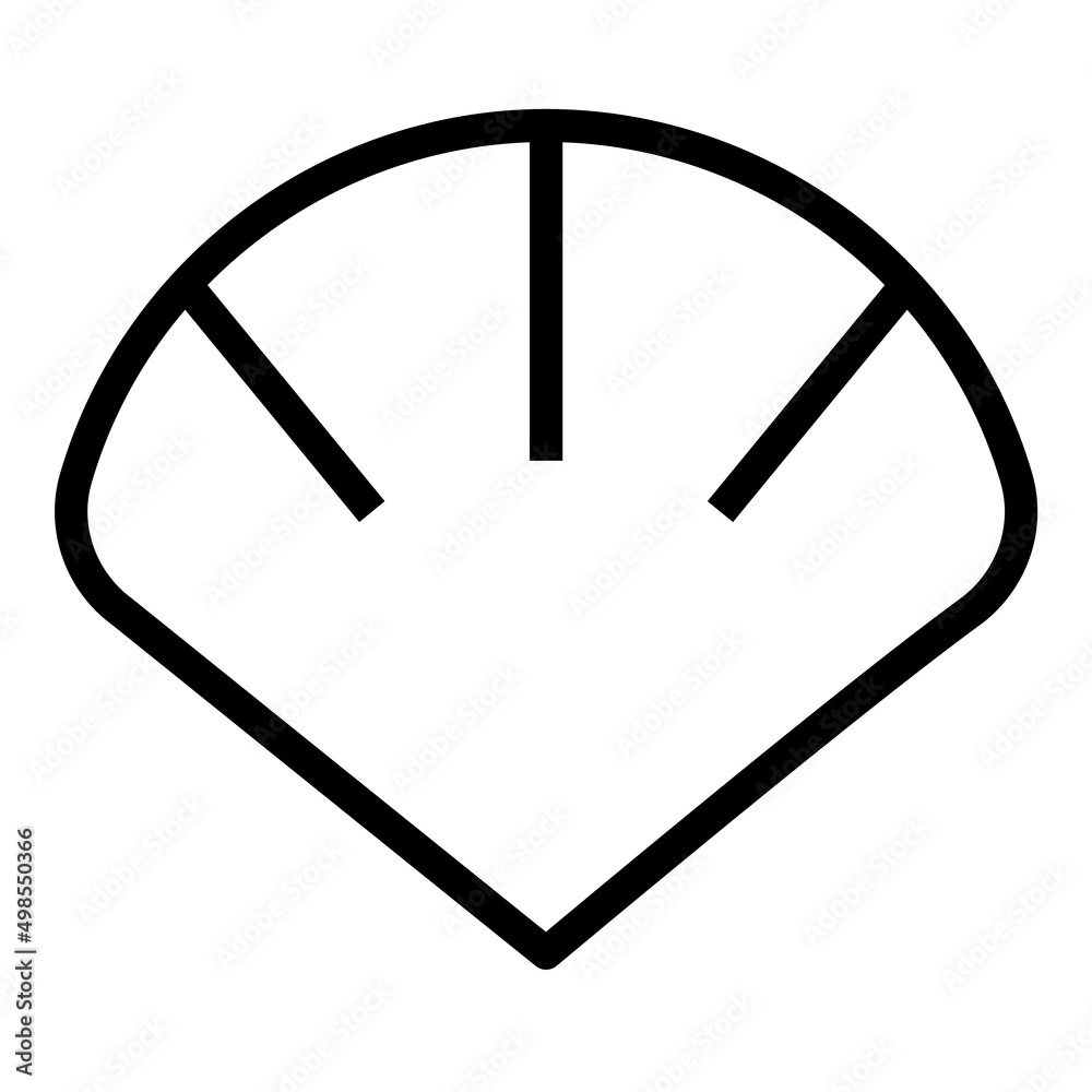 Sea Shell Flat Icon Isolated On White Background Sea Shell Flat Icon Isolated On White Background