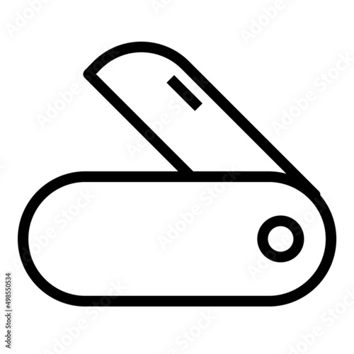 Jackknife Flat Icon Isolated On White Background