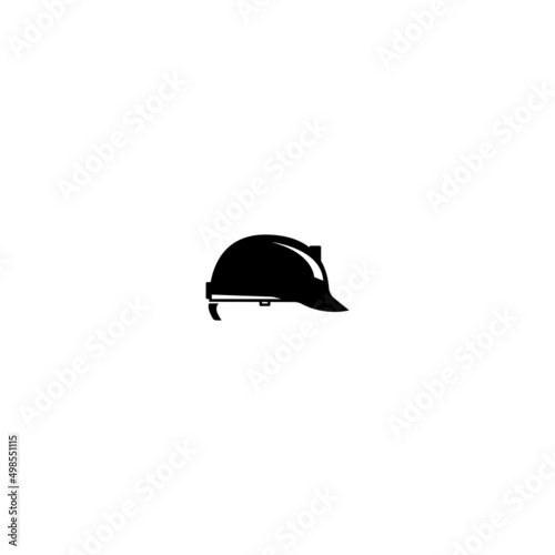 Helmet simple vector icon illustration