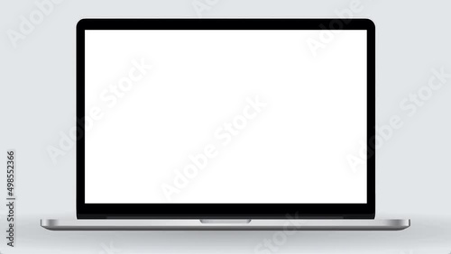 Notebook Laptop Zoom Out Closeup Front Simple