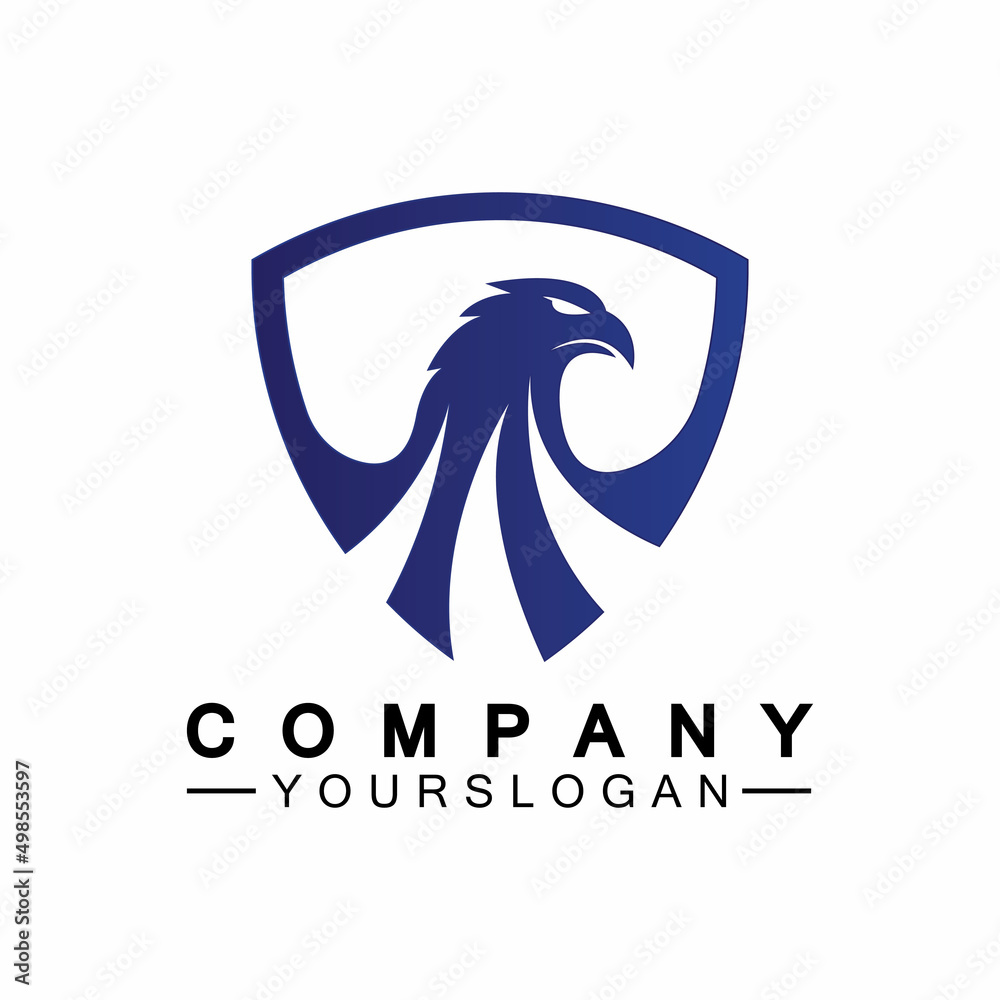 Obraz premium Eagle icon logo design vector template
