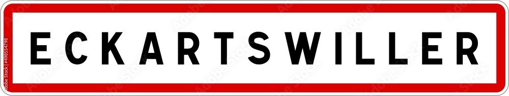 Panneau entrée ville agglomération Eckartswiller / Town entrance sign Eckartswiller Panneau entrée ville agglomération Eckartswiller / Town entrance sign Eckartswiller