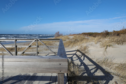 Billede på lærred Sandy beach on the Curonian Spit