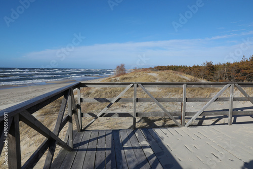 Billede på lærred Sandy beach on the Curonian Spit
