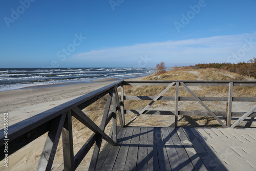 Billede på lærred Sandy beach on the Curonian Spit