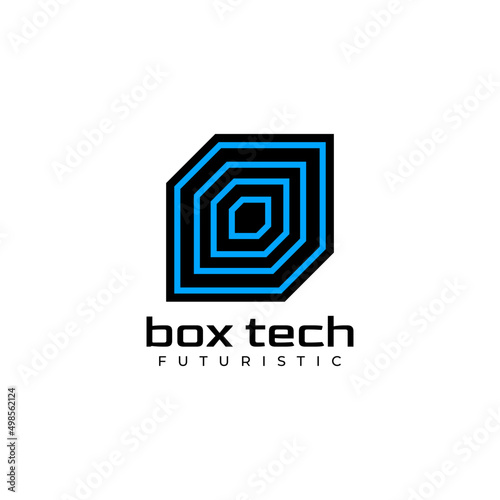 square perspective 3d logo design