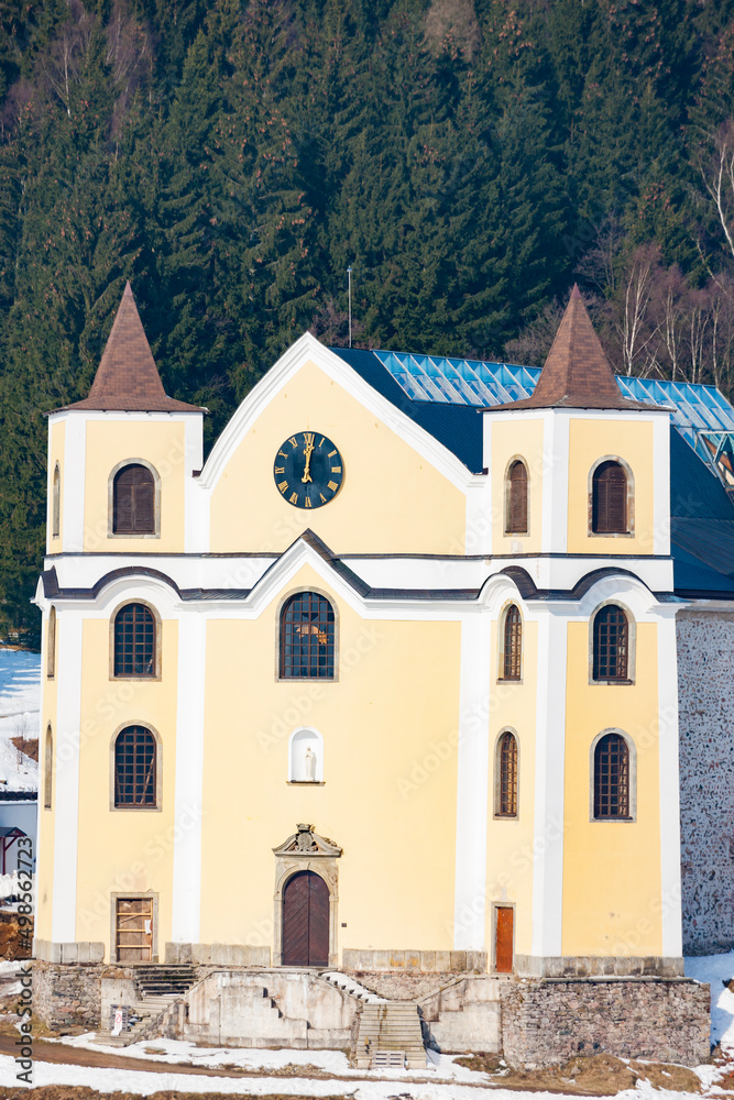 Fototapeta premium church of Virgin Mary Assumption in Neratov, Czech Republic