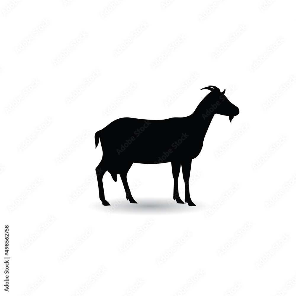 goat animal silhouette illustration