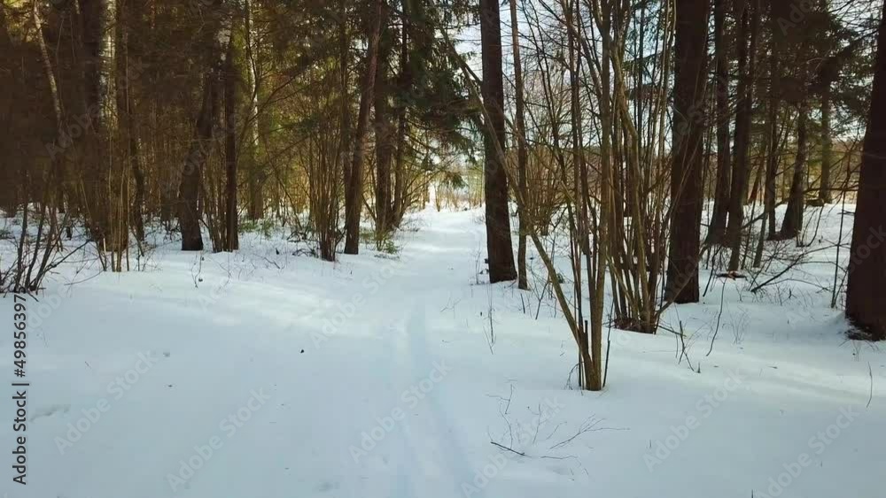 Winter, February, quarry and river Winter, February, quarry and river
