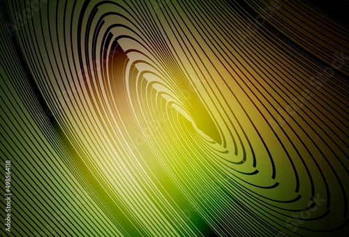 Dark Green, Yellow vector template with lines.