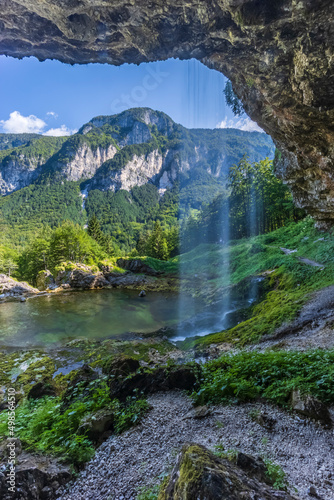 Goriuda waterfall (Fontanon di Goriuda), Province of Udine, Italy