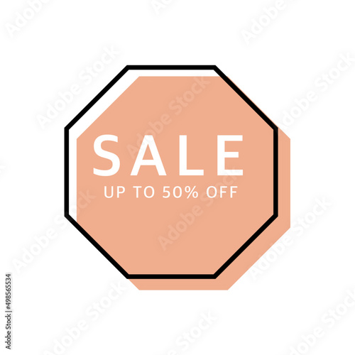 special discount sales label, label design, simple design