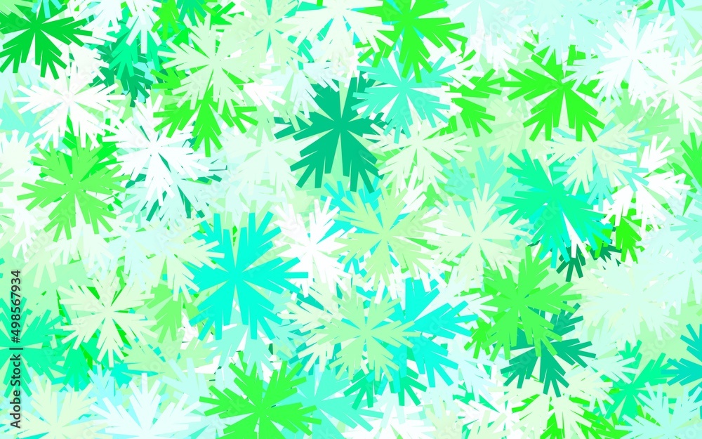 Light Green vector doodle background with flowers. Light Green vector doodle background with flowers.
