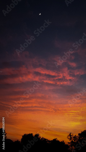sunset in the sky © Priyanshu