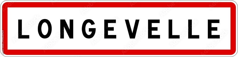 Panneau entrée ville agglomération Longevelle / Town entrance sign Longevelle Panneau entrée ville agglomération Longevelle / Town entrance sign Longevelle