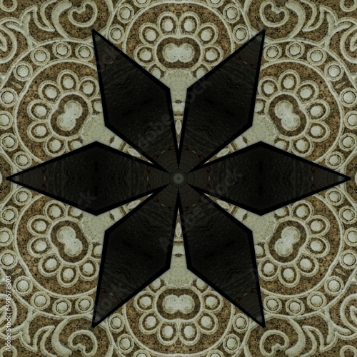Foto Traditional Turkish pattern for throw pillow, rug, carpet, and fabric printing